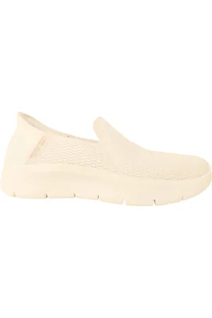 Skechers Instapper Hands-Free Slip-Ins Go Walk Flez Relish 124963/OFWT Machine Washable