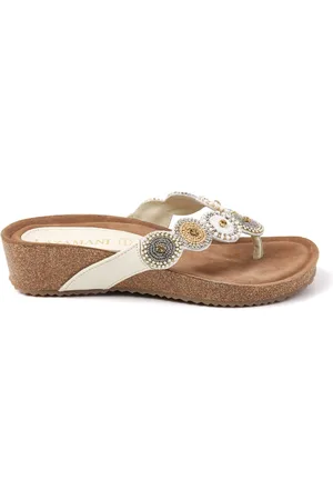 Lazamani Dames Slippers 75.455 Off-White