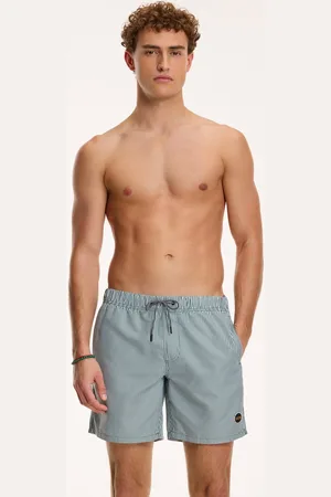 Shiwi SWIMSHORTS Regular fit stripe - donkergroen - XXXL