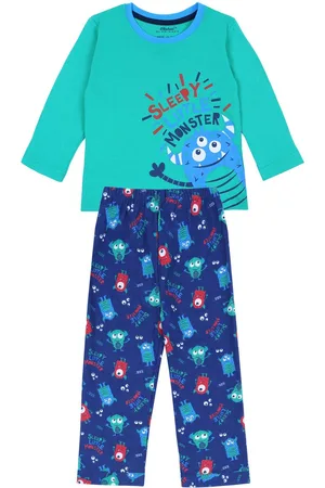 Produkt Monsters - -Groene Pyjama voor Jongens met Lange Mouwen / 92