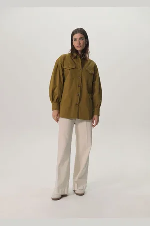 Sissy-Boy Mosterd groen overshirt jasje