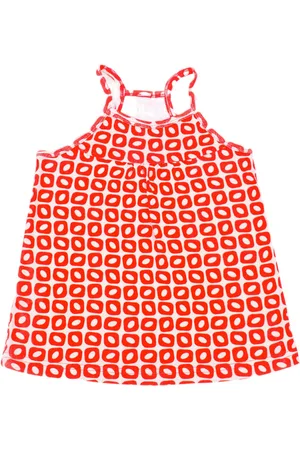 Ducksday – Top - Girl – Stretch – Funky red - Promo – 8 jaar