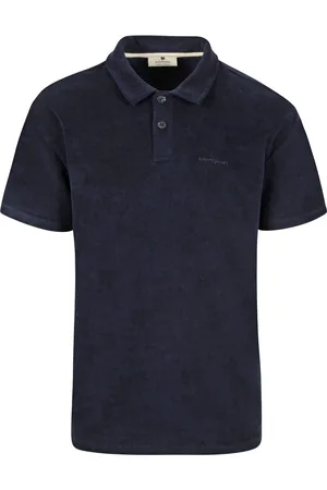 Anerkjendt Polo Kikki Badstof Donkerblauw - Regular-fit - Heren Poloshirt
