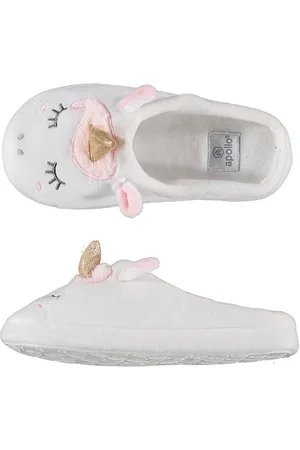 Apollo Meisjes instap slippers/pantoffels eenhoorn maat 35-36