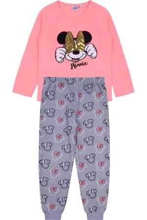 Disney Minnie Mouse pyjama met neon shirt en grijze broek 9-10 jaar 140 cm