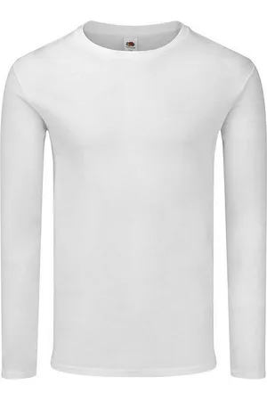 Fruit Of The Loom Heren Iconische 150 T-Shirt met lange mouwen