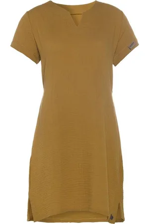 Knit Factory Indy Dames Jurk - Tuniek - Zomerjurk - Strandjurk - - S - 100% Biologisch katoen