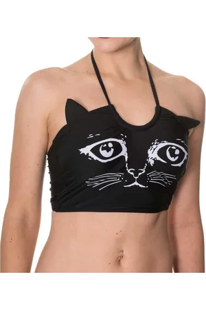 Banned Retro Night whispers Bikinitop - Katten - XL