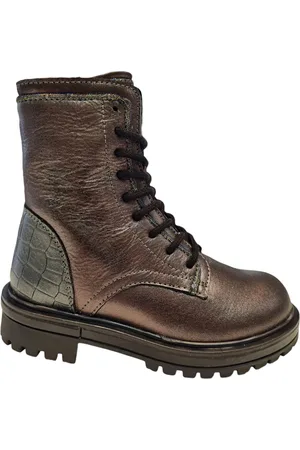 Gattino G1701 244 91CO BC Meisjes Veterboots - Zilver - 29