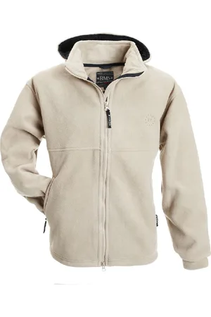 BMS Fleece Windsmoother Kapuzen-Jacke Camel-XL