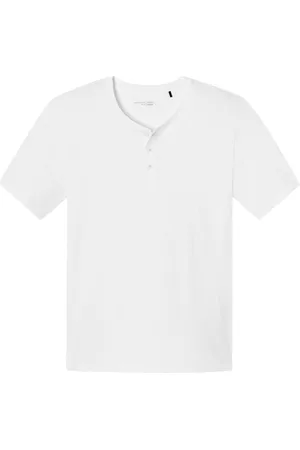 Schiesser Mix+Relax T-shirt - korte mouw O-hals met knoopjes
