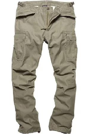Vintage industries M65-heavy satin pantalon olive