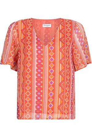 lofty manner Blouse Blouse Leyla Pe04 Folk Print Dames
