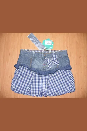 Merkloos Diamantina jeans rok 122