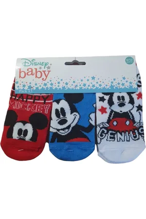Mickey Mouse Disney -3 pack baby sokjes Disney - - maat 6-12 maanden - Disney Baby