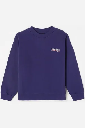 Balenciaga Campaign sweater met logoborduring - Blauw/