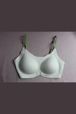 Merkloos Gudia zachte braless bh - naadloze onzichtbare bh-top - premium stof -lente zomerkleur- - (XS-M)