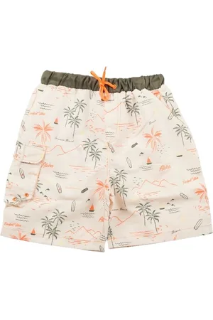 Ducksday UV zwemshort - voor jongens - boardshort - Surf - UPF 50+- Waikiki - 12 jaar