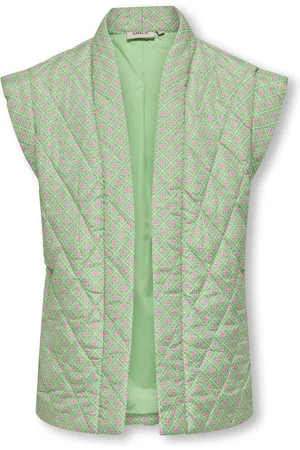 ONLY KOGCEMMA AOP QUILT VEST CS PNT Meisjes Jas -
