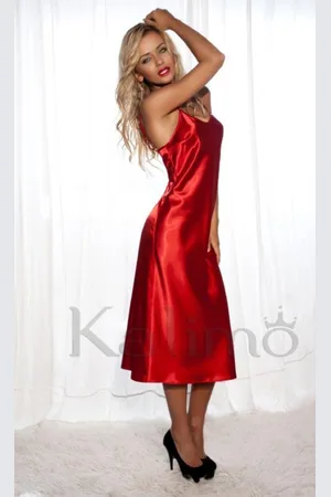 Merkloos Argentina hoogwardige satijn slipdress XS/S
