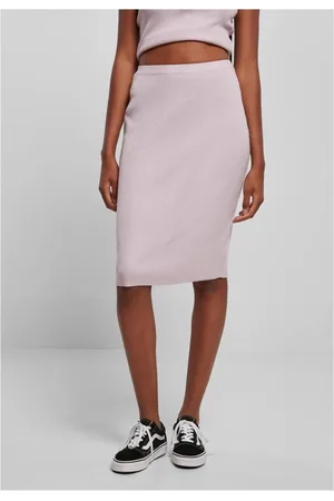 Urban classics Rib Knit Midi Rok - 4XL