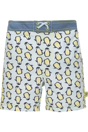 LÄSSIG Splash & Fun Board Shorts / zwemshorts - Penguin 12 mnd