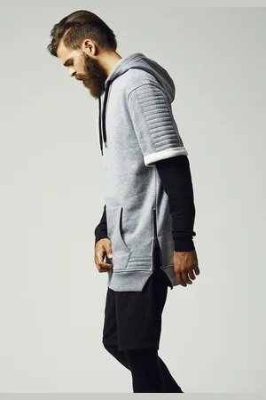 Urban classics Vest met capuchon -S- Short Sleeve