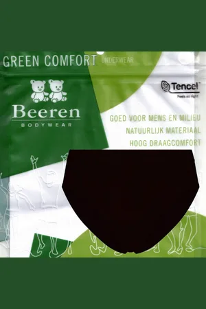 Beeren Green Comfort tencel - dames midi slip - maat L - zwart