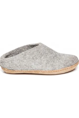 Glerups Slipper met leren zool- -43