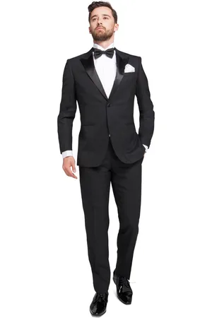 Suitable Smoking New York 100% Wol - Kostuum - Tuxedo Kostuum Heren voor chique Gala - Wol