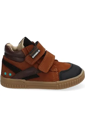 Bunnies JR 221662-513 Jongens Hoge Sneakers - - Leer - Klittenband