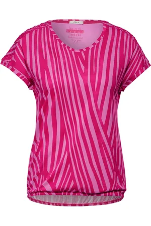 CECIL TOS AOP Shoulder Detail T-shirt Dames T-shirt -