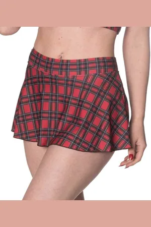 Banned Retro Wild plains tartan Bikinibroekje - Ruitje - XL
