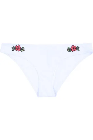 Produkt Witte zwemslip met bloemen