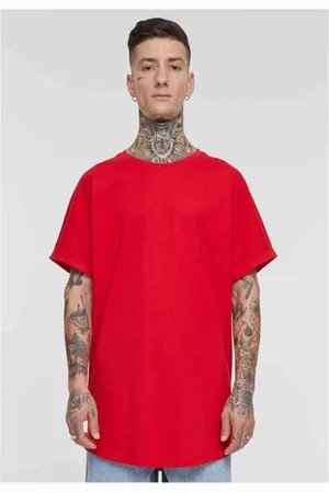 Urban classics Long Shaped Turnup Heren T-shirt - L