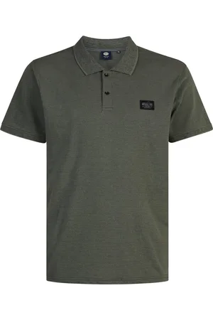 Petrol Industries Heren Plus Size Klassieke Polo Arctic - Groen