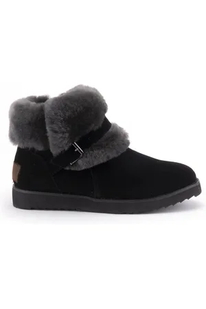 Warmbat Tingha Women Suede Fur Shoe Dames Instappers -