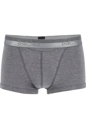 Hom HO1 boxer briefs (1-pack) - heren boxer kort met horizontale gulp - antraciet