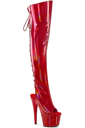 Pleaser ADORE-3019HWR Plateau Overknee Laarzen - US 14 - 45 Shoes