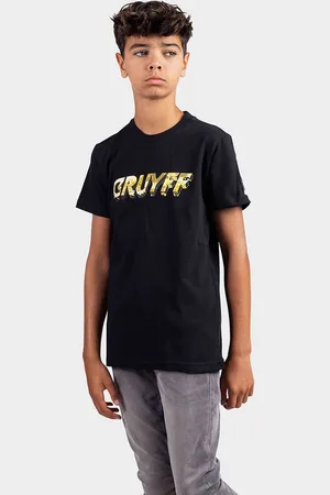 Cruyff City T-Shirt Kids Zwart/Goud