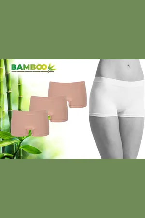Merkloos Bamboo - Naadloos Dames Ondergoed - Bamboe - 3 Stuks - - Ondergoed Dames - Dames Slips