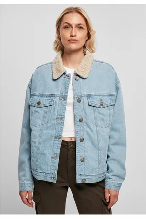Urban classics Oversized Sherpa denim Jacket - L