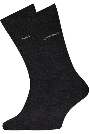 HUGO BOSS John uni (1-pack) - herensokken wol met katoen - antraciet