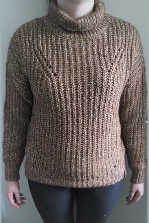 Moscow Cowl Sweater - Bronze Melange