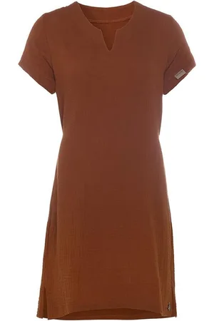 Knit Factory Indy Dames Jurk - Tuniek - Zomerjurk - Strandjurk - - L - 100% Biologisch katoen