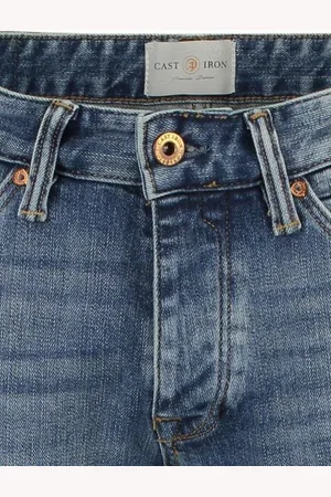 Cast Iron Blauwe jeans Riser Slim