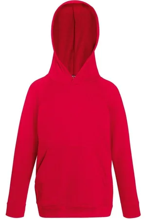 Fruit Of The Loom Kinderen Unisex Lichtgewicht Sweatshirt Met Capuchon / Hoodie