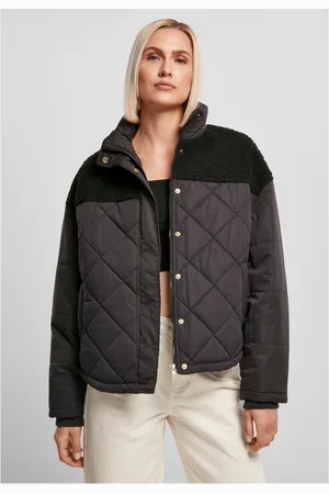 Urban classics Oversized Diamond Quilt Gewatteerd jack - 5XL