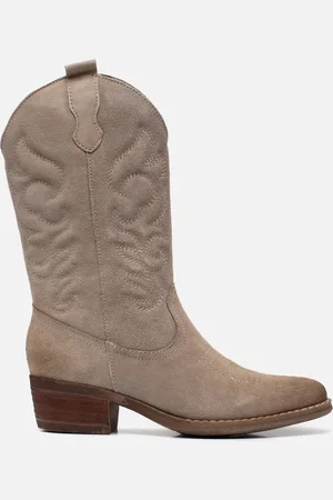 Muyters Cowboylaarzen beige Suede