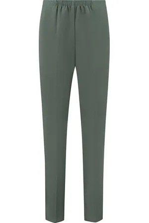 Merkloos Coraille dames broek, Anke met elastische tailleband, , maat 40 (maten 36 t/m 52) stretch, fijne kwaliteit, zonder rits, steekzakken